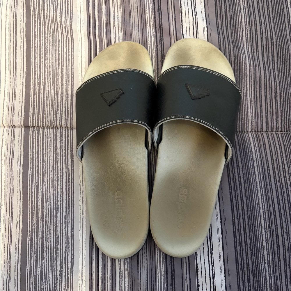 Adidas Black & Grey Slide Sandals